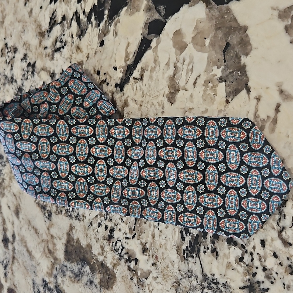 Vintage Paco Rabanne Patterned Silk Tie